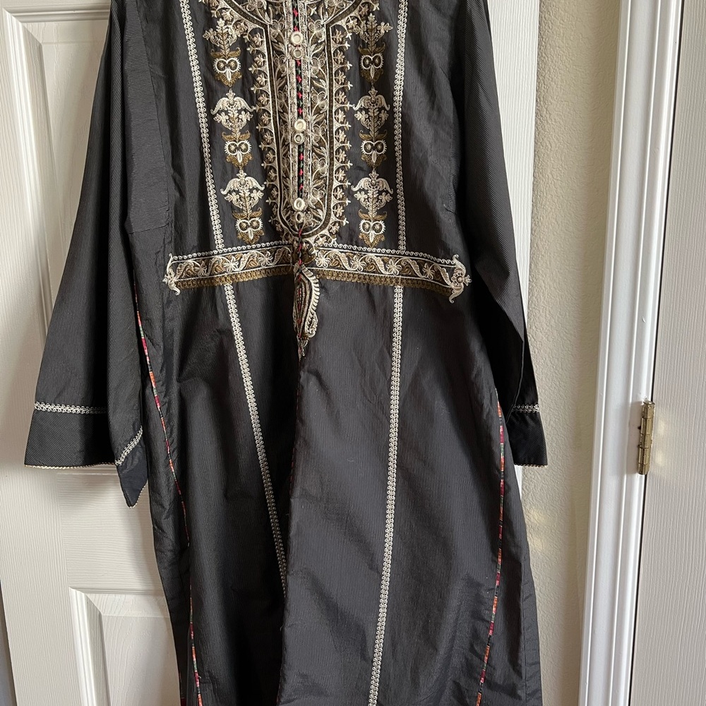 Sapphire XL new, cotton kurta, embrioded, Pakistani/Indian clothing